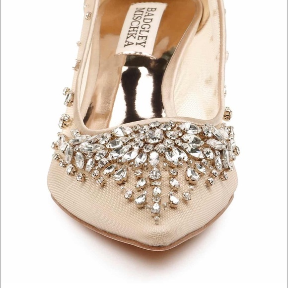 COPY - Badgley Mischka Onyx kitten heel pump - Picture 15 of 15